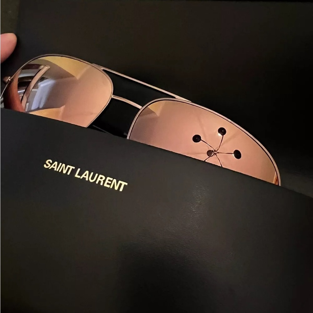 Saint Laurent Paris Sunglasses (Rose gold)